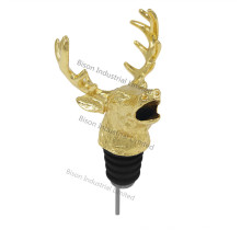 Vinho Pourer Personalizados Deer Head, Deer Wine Pourer